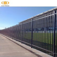 Decorative metal wrought iron tubular steel picket fence